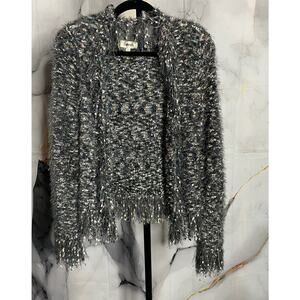 L'Agence Azure Cardigan Blazer In Grey Multi Size XXS-S